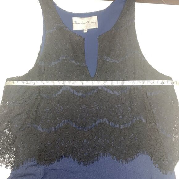 Charles Henry dress with lace popover, SZ Medium - Picture 6 of 8
